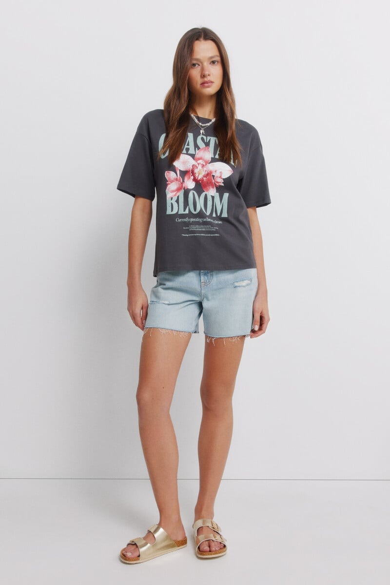 T-shirt pambuku, Springfield - L