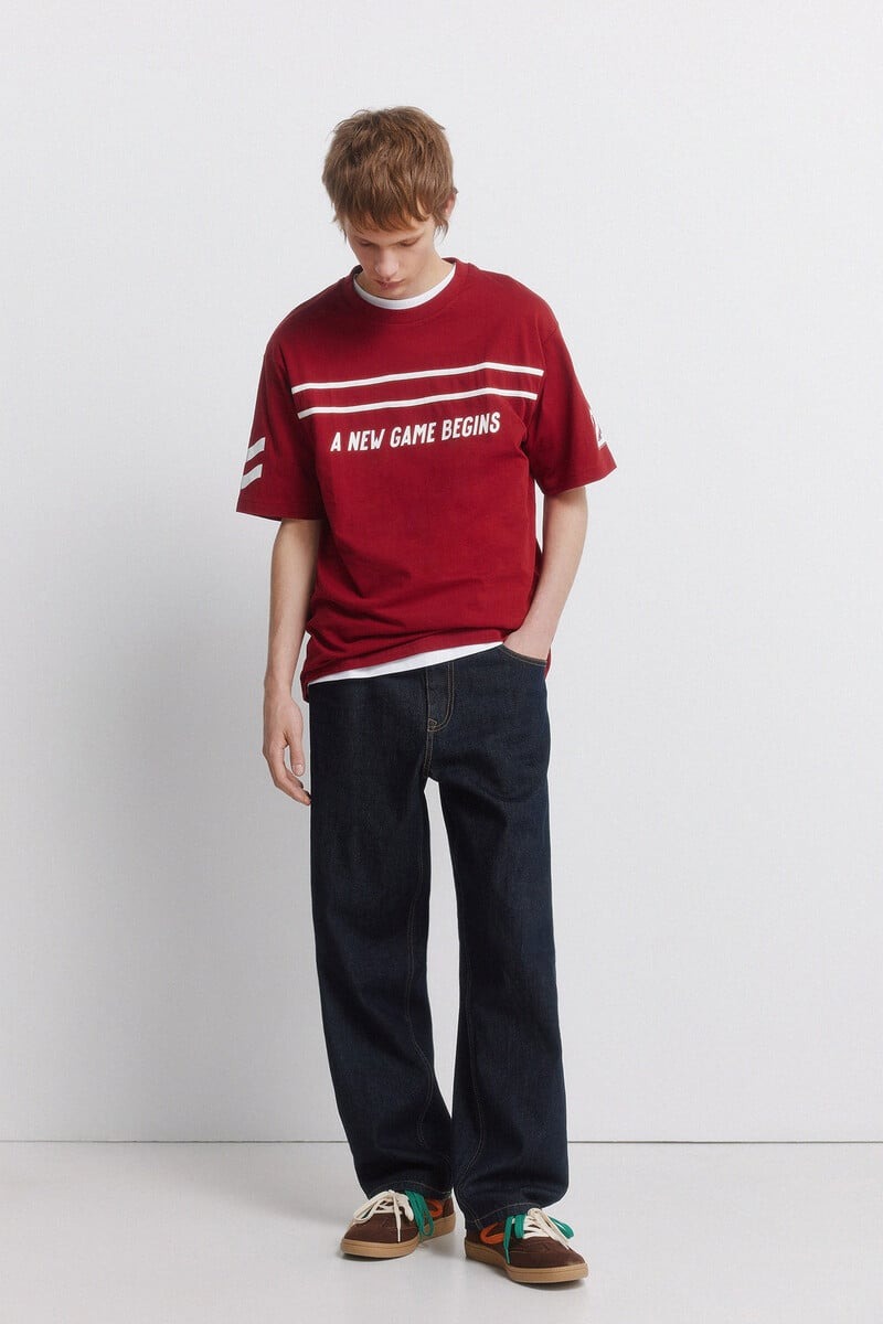 T-shirt pambuku, Springfield - L