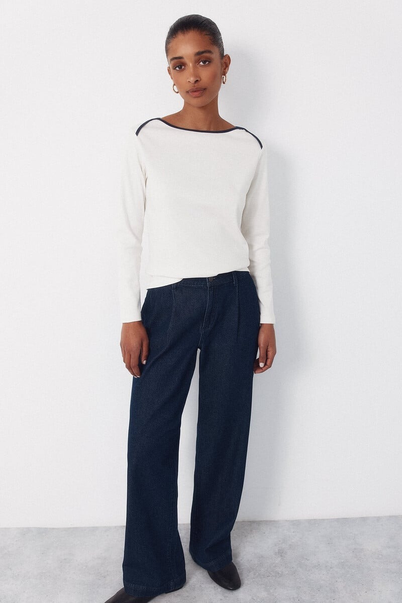 Bluzë me mëngë të gjata, Cortefiel - XL