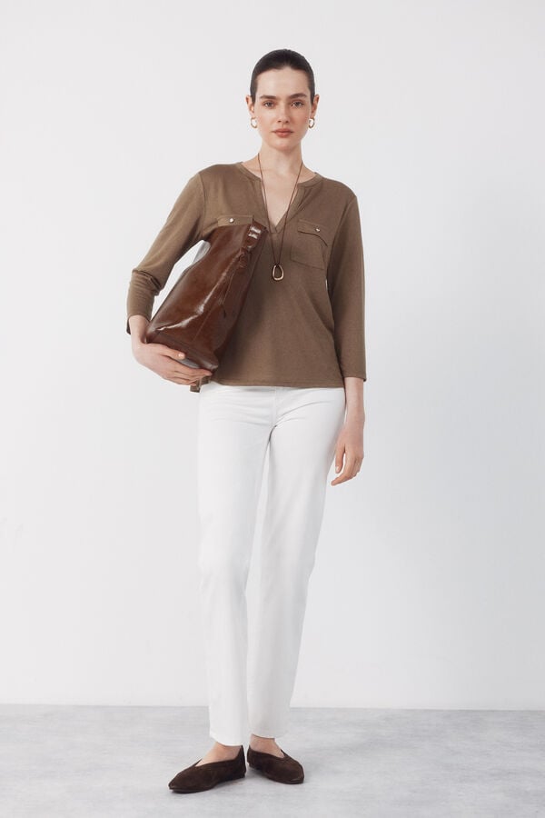 Bluzë me mëngë të gjata, Cortefiel - L