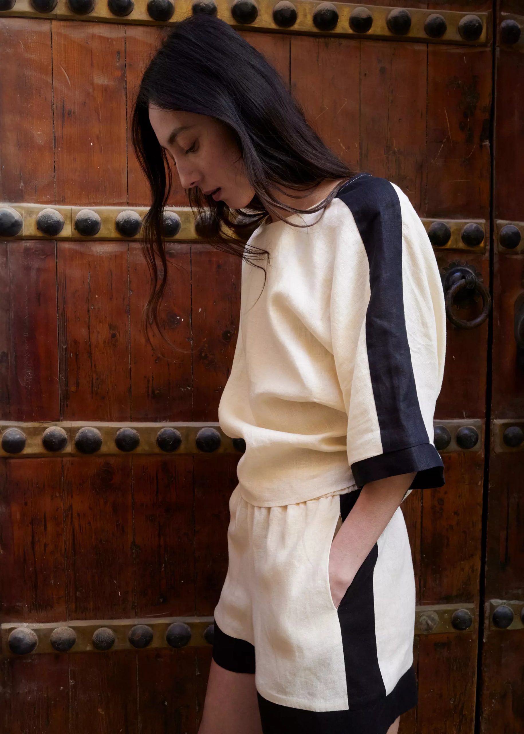 Pantallona të shkurtra, Mango - S, Bezhë