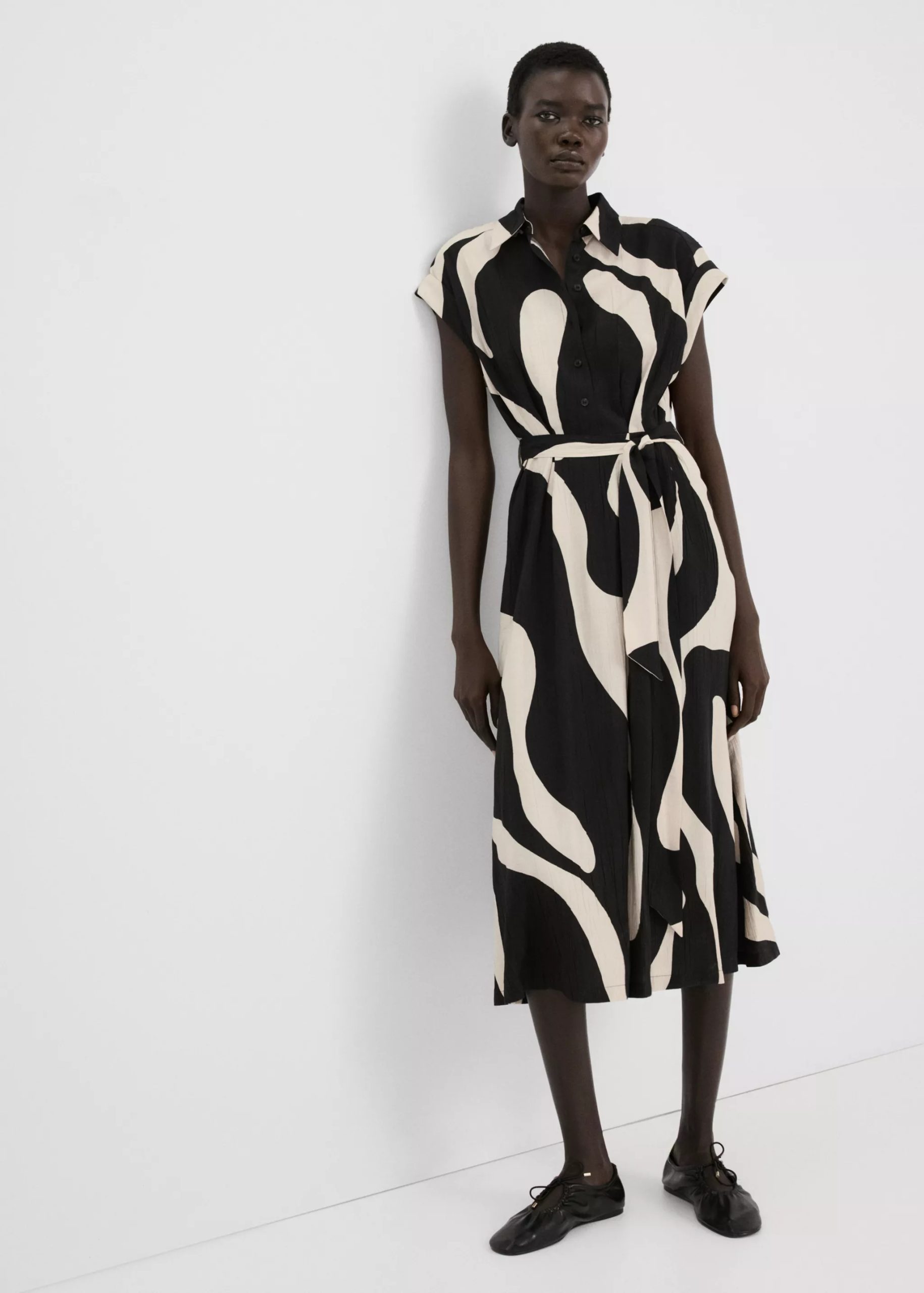 Fustan me printe, Mango - S, E zezë