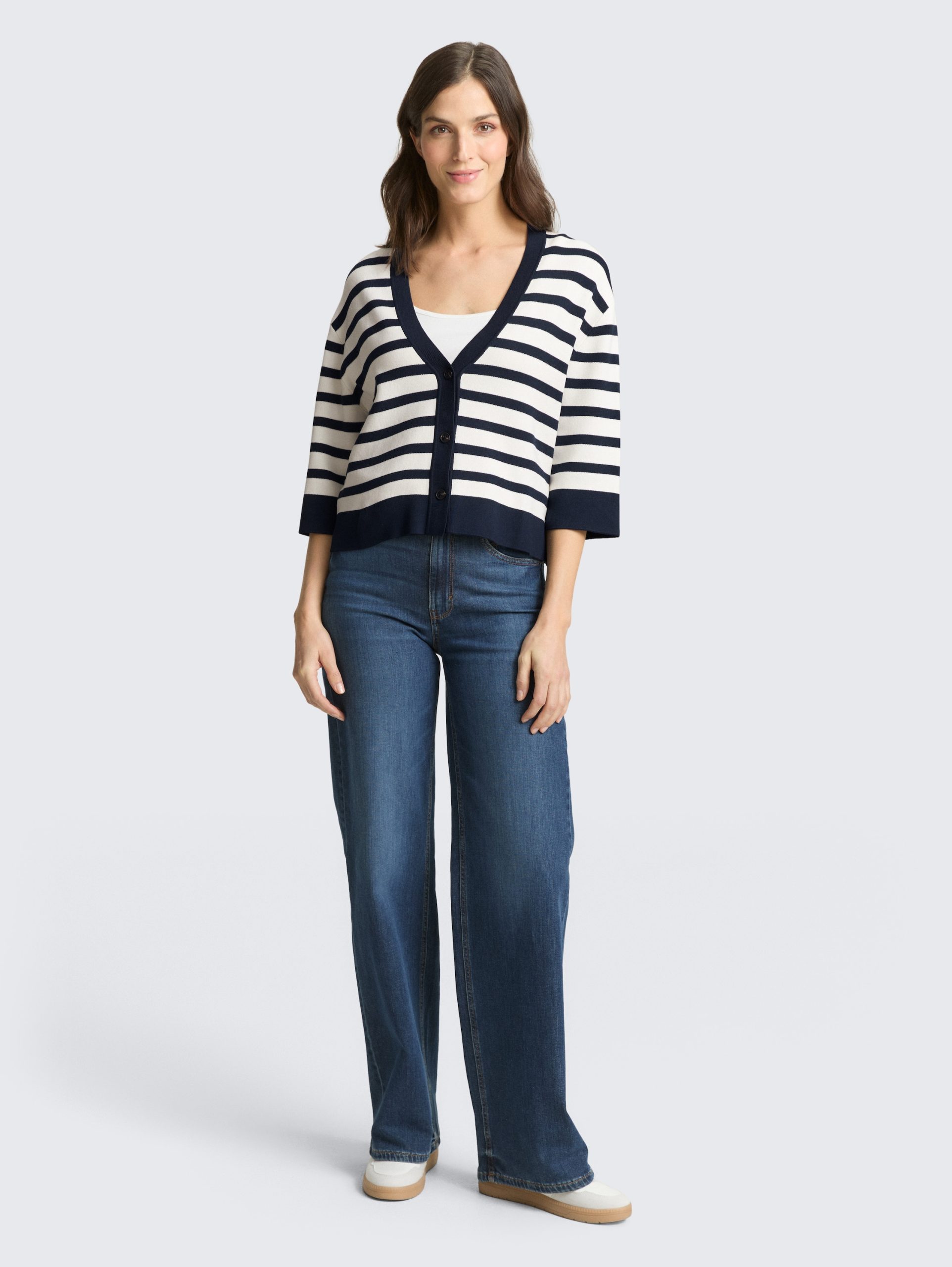 Triko me kopsa, Tom Tailor - S, Blu