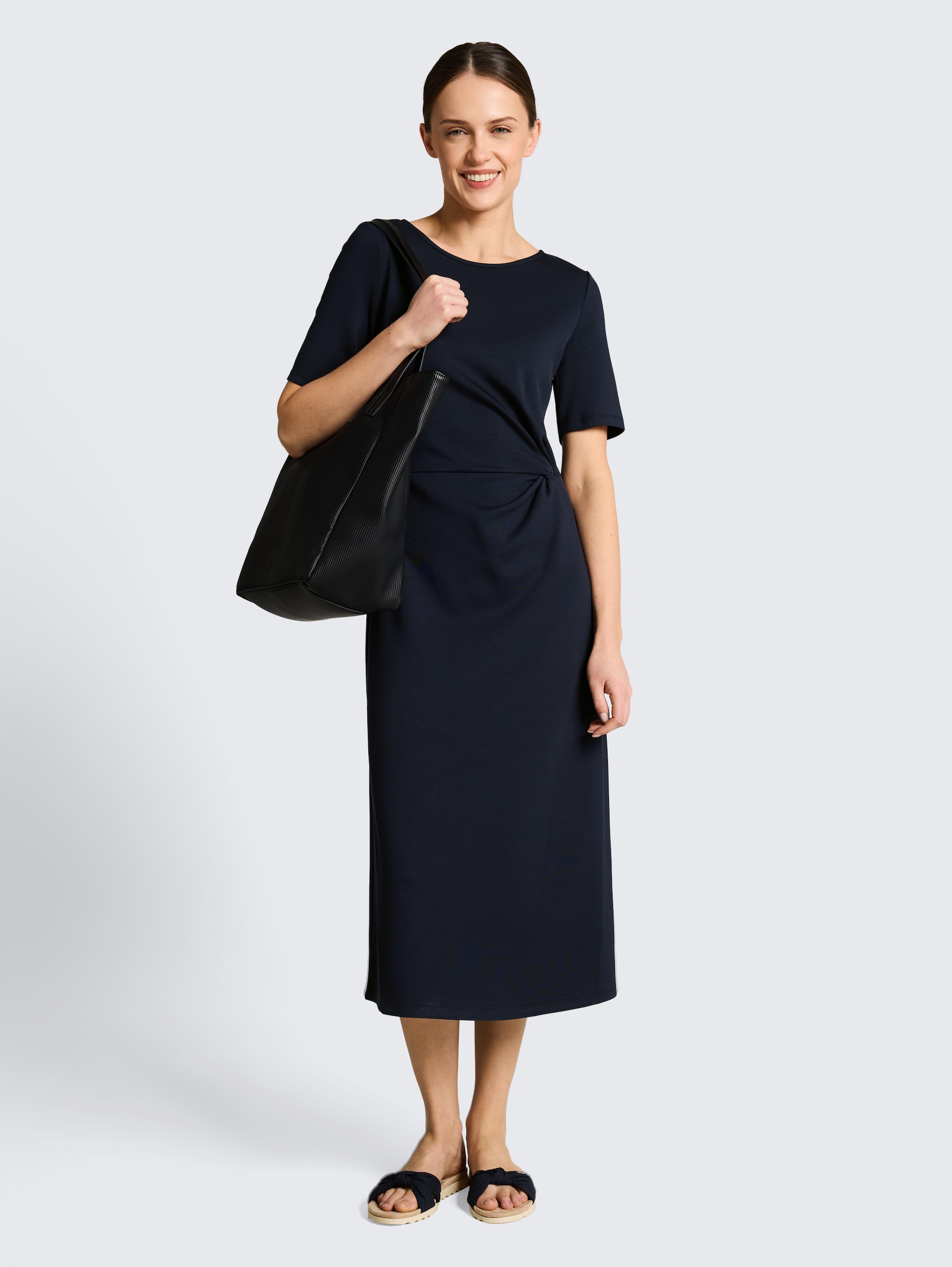 Fustan midi, Tom Tailor - 36, Blu