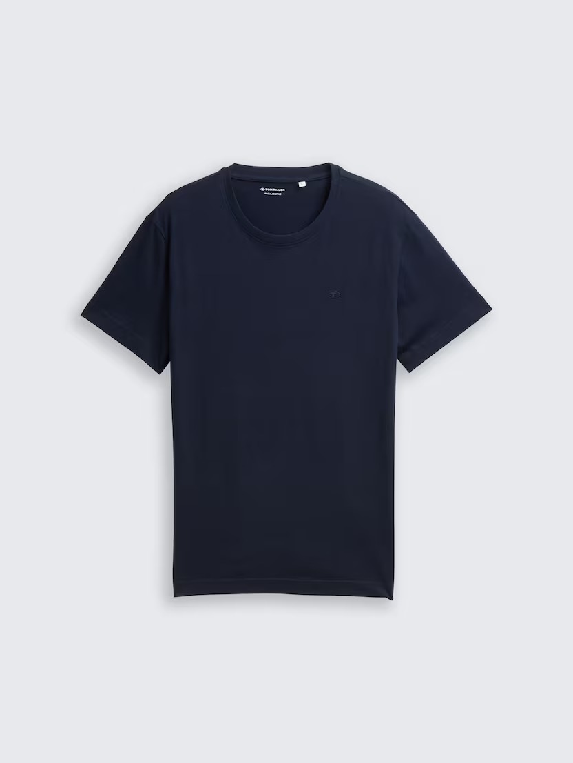 T-shirt pambuku me mëngë të shkurtra, Tom Tailor