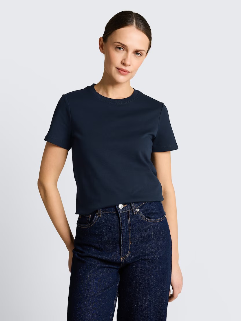 T-shirt bazik me mëngë të shkurtra, Tom Tailor