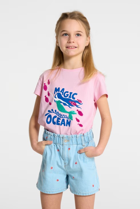 T-shirt me mëngë të shkurtra, Okaidi - 12 Vjeç