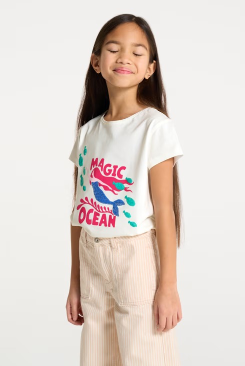 T-shirt me mëngë të shkurtra, Okaidi - 6 Vjeç
