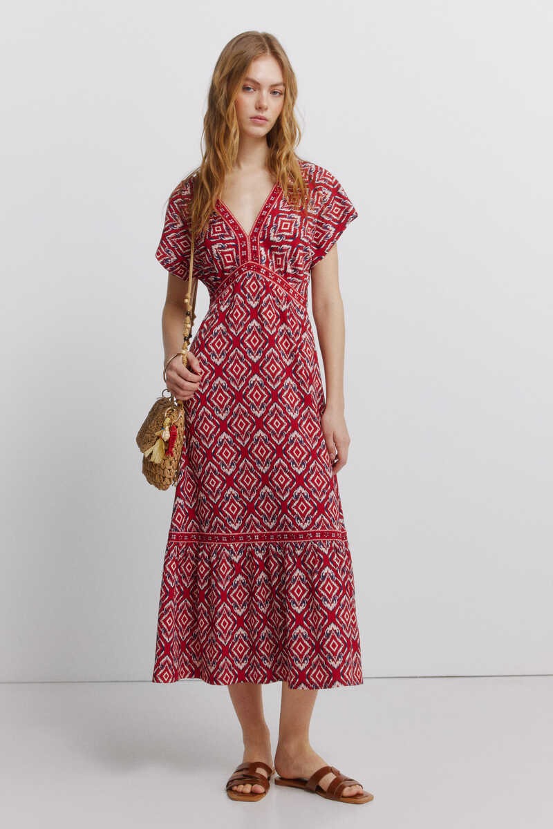 Fustan midi, Springfield - L