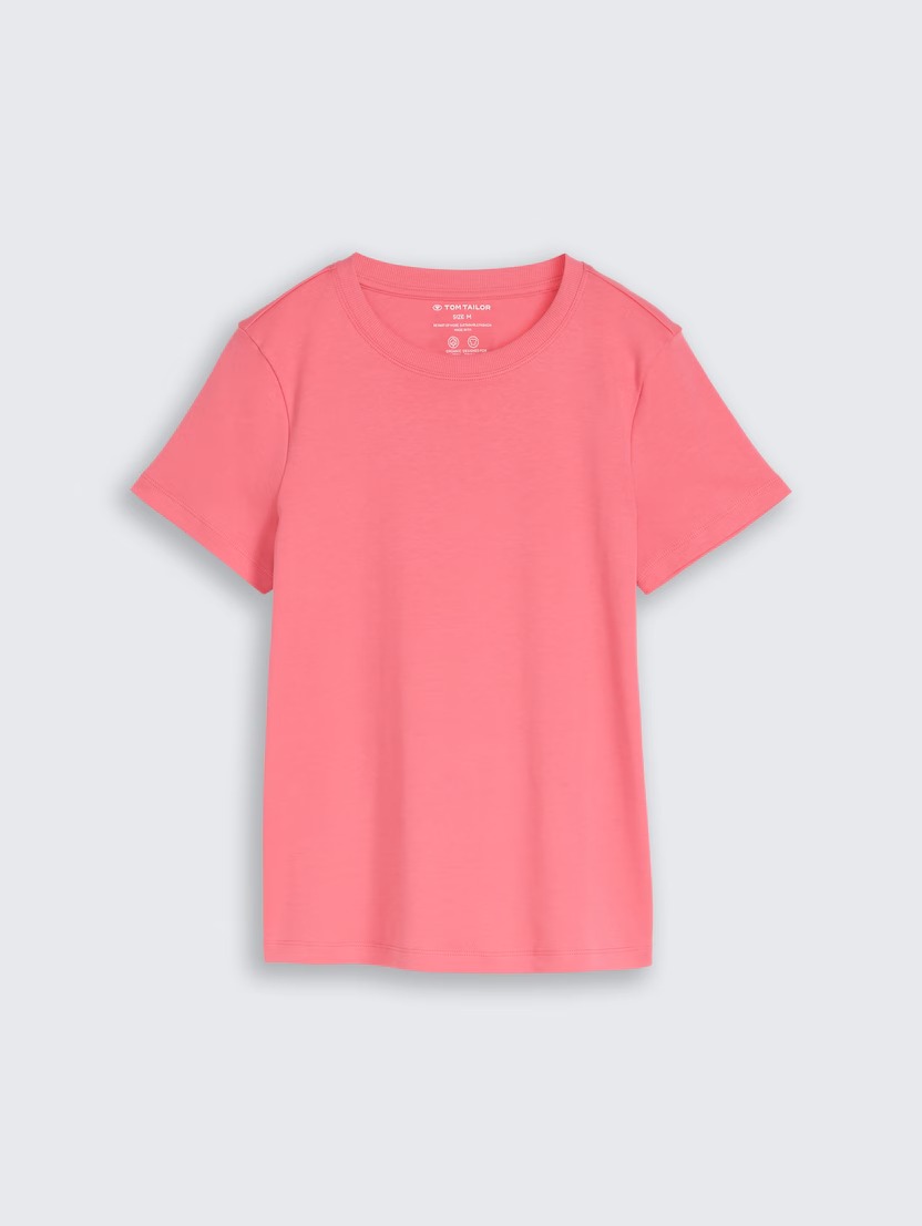 T-shirt bazik me mëngë të shkurtra, Tom Tailor