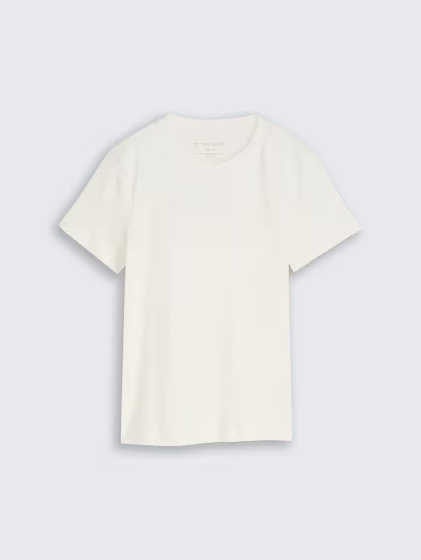 T-shirt bazik me mëngë të shkurtra, Tom Tailor