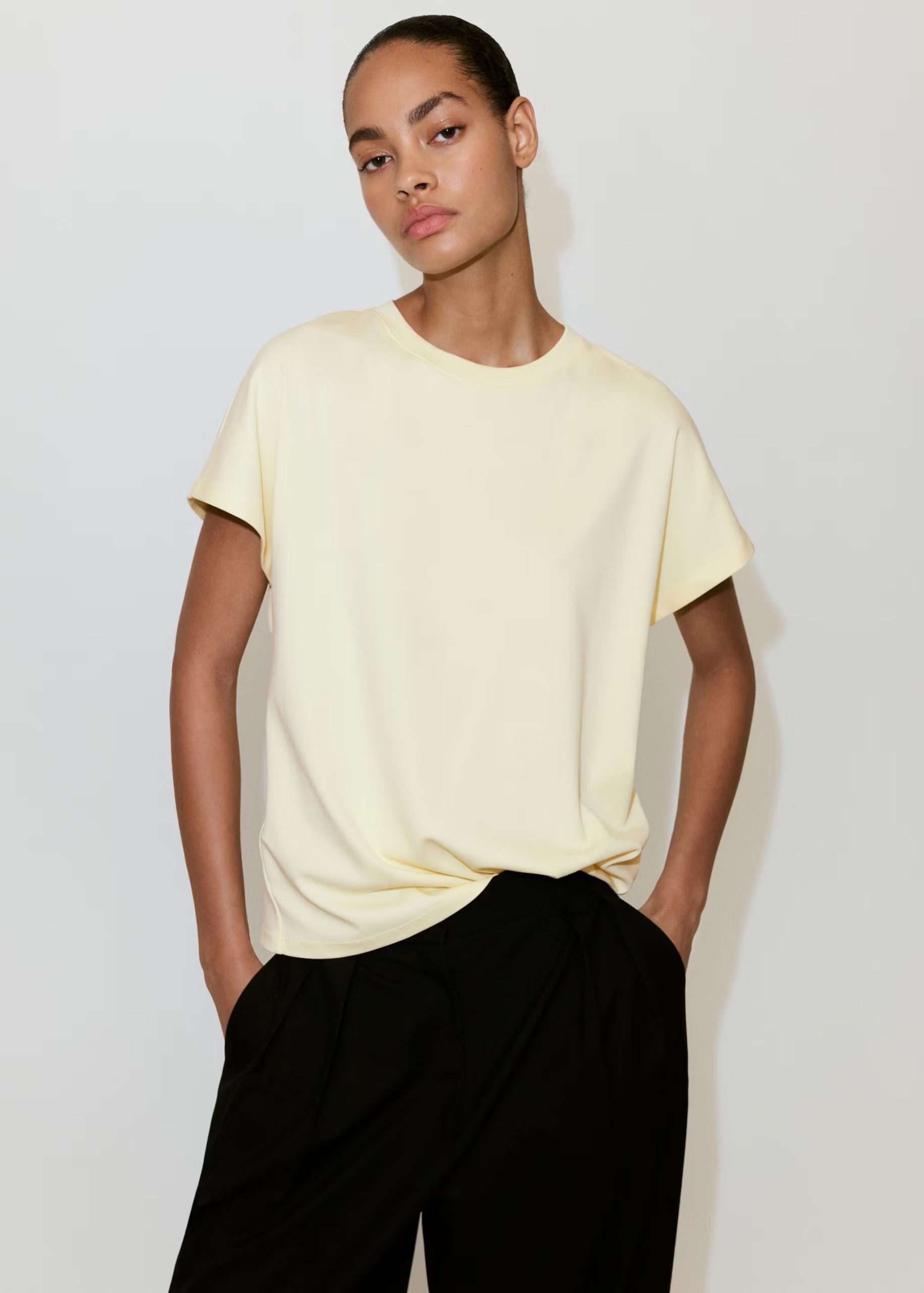 T-shirt, Mango - M, E verdhë