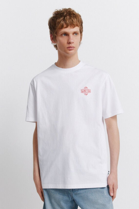 T-shirt, Springfield - M, E bardhë