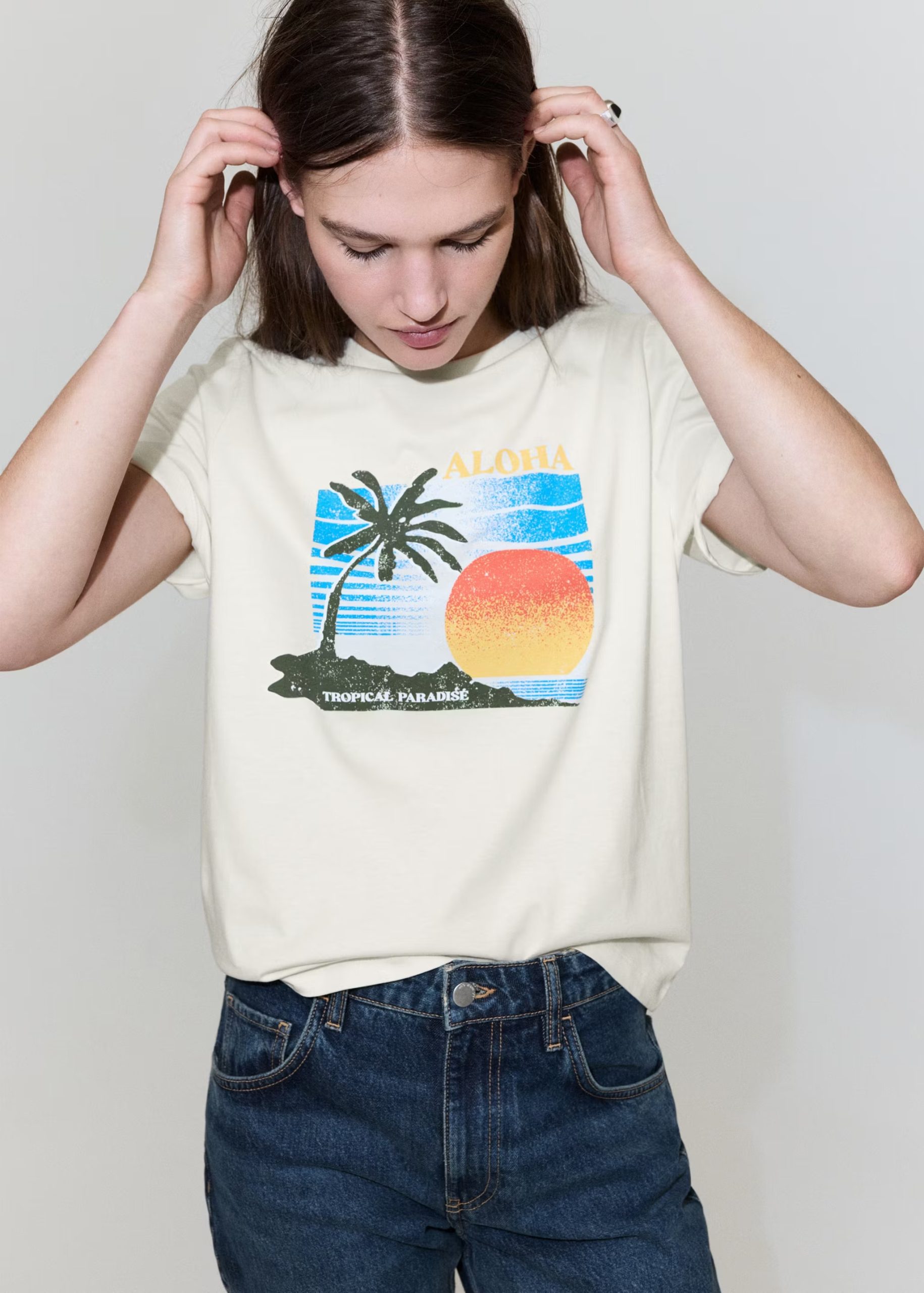 T-shirt, Mango - S, Bojëqielli