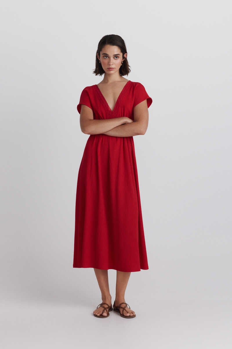 Fustan midi,Springfield - XL