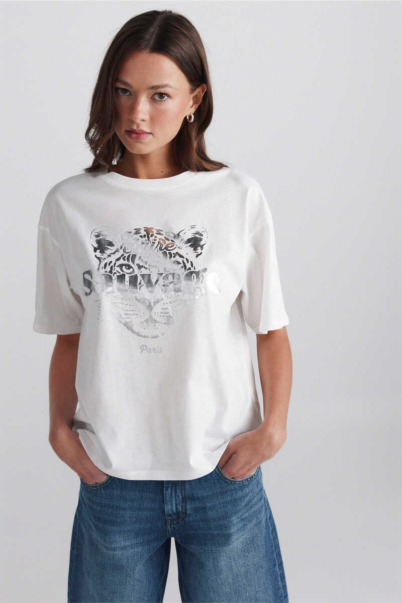 T-shirt për femra, Springfield - M