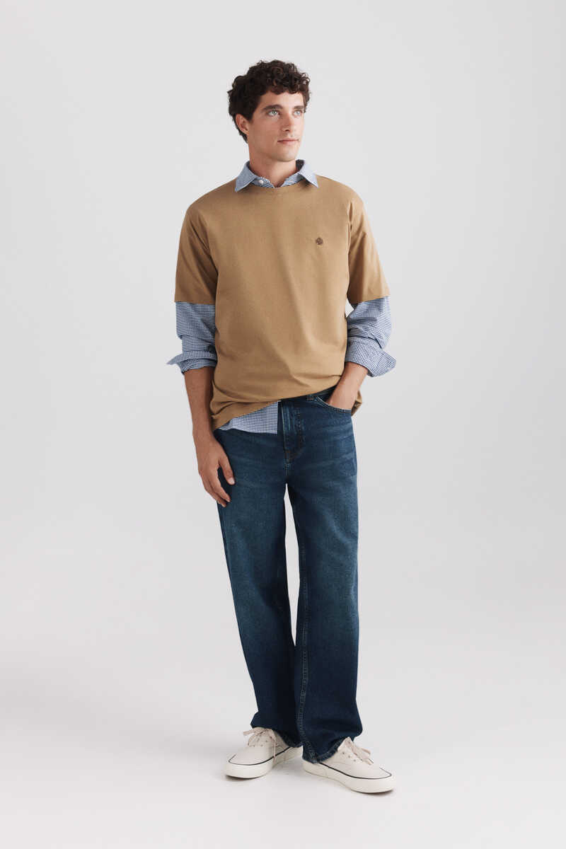 T-shirt bazik, Springfield - S