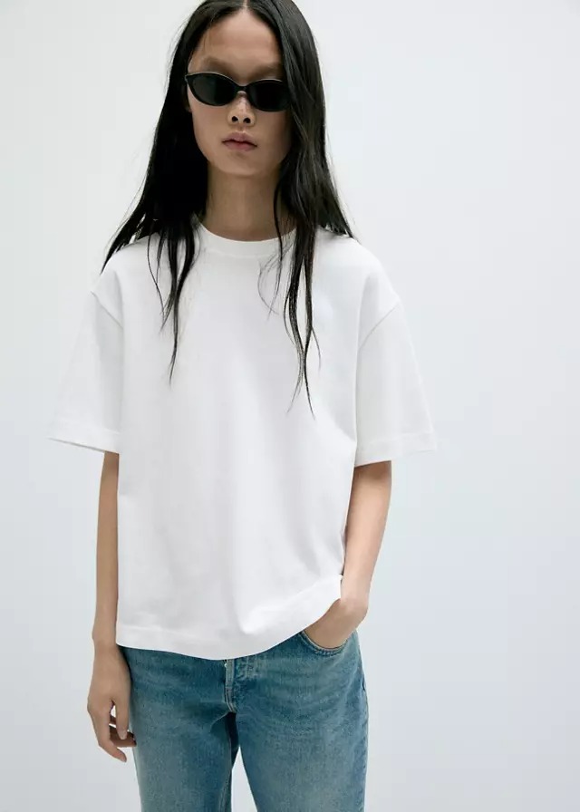 T-shirt bazik, Mango