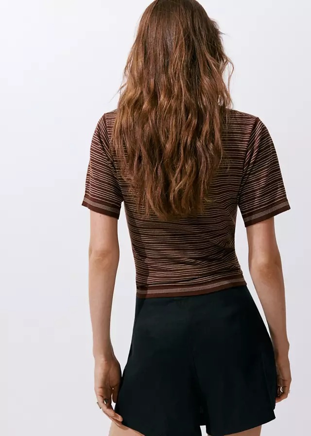 T-shirt me mëngë të shkurtra, Mango