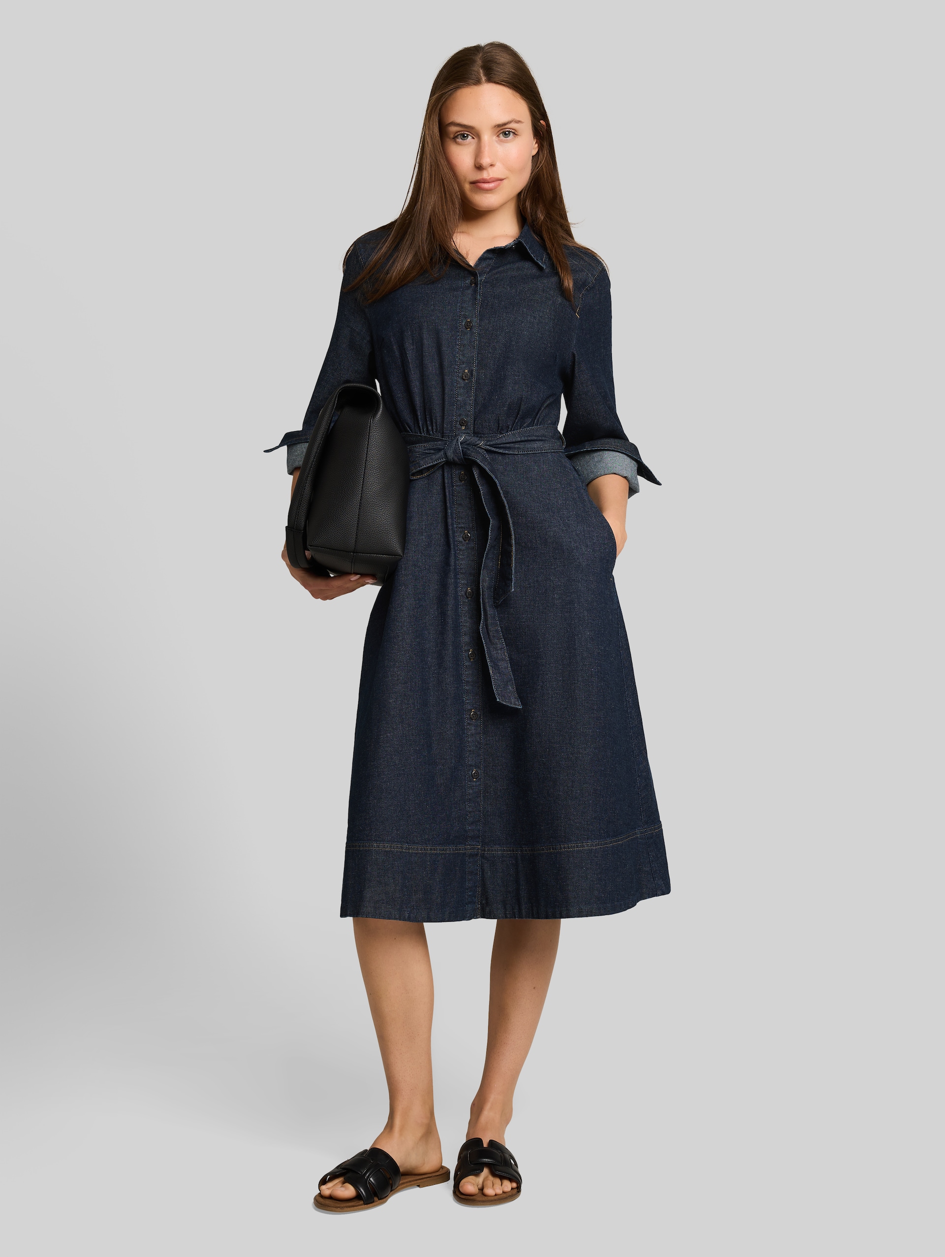 Fustan xhins, Tom Tailor - 38, Blu