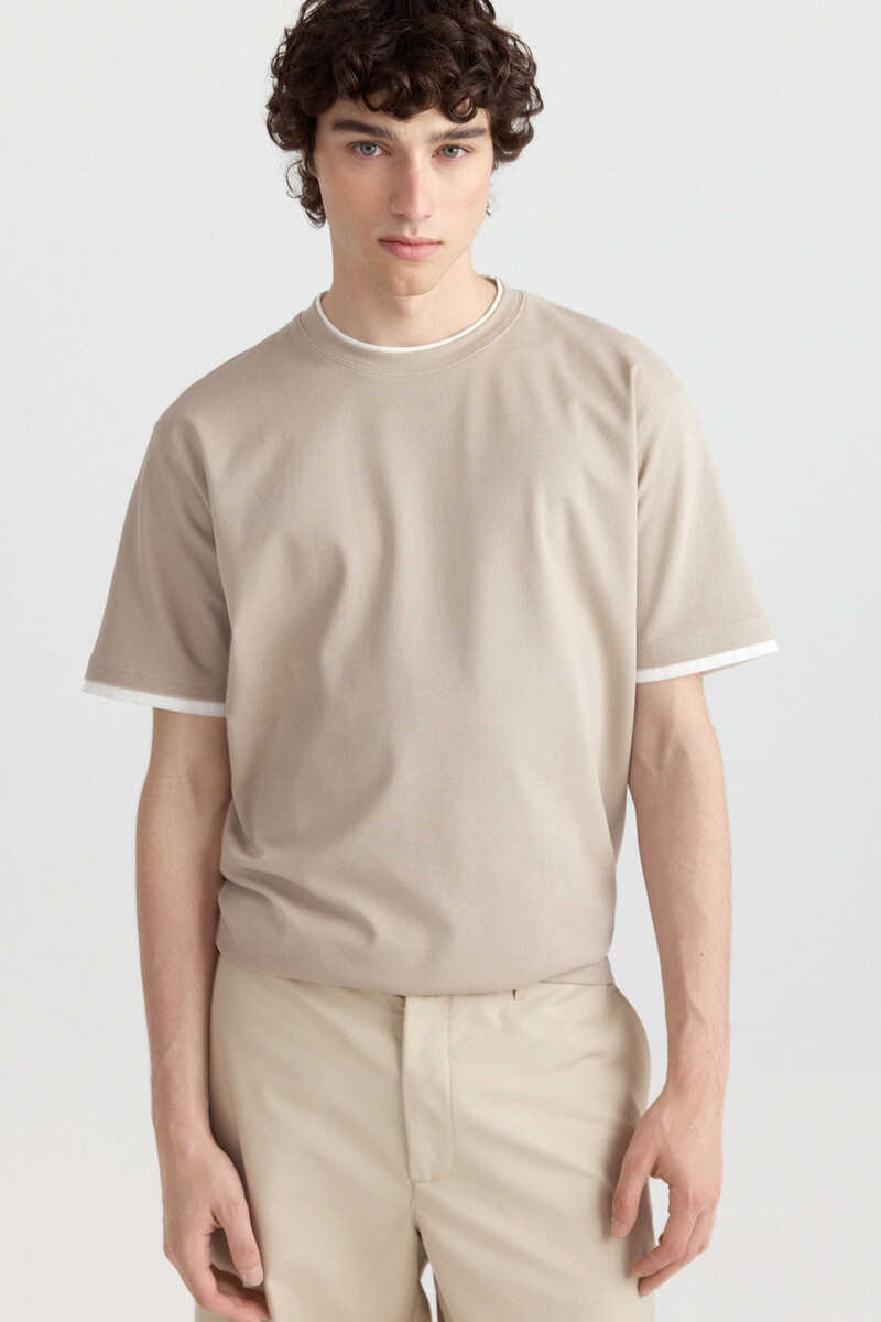 T-shirt bazik, Springfield - M
