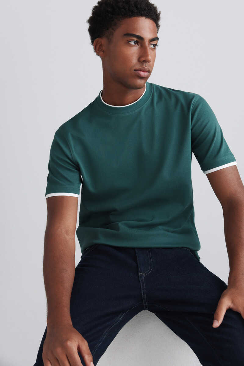 T-shirt bazik, Springfield - M