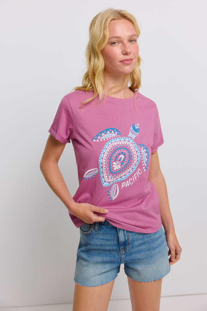 T-shirt me mëngë të shkurtra, Springfield - XS