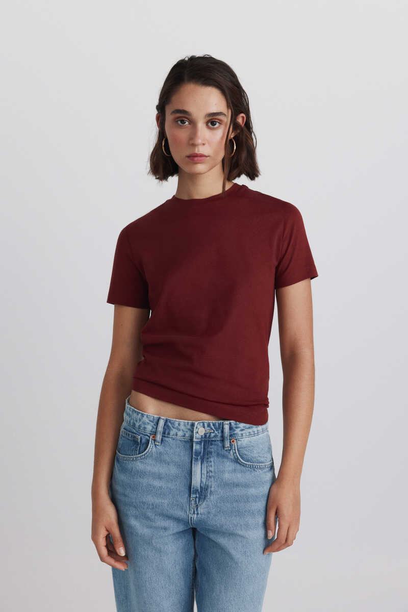 T-shirt bazik, Springfield - M