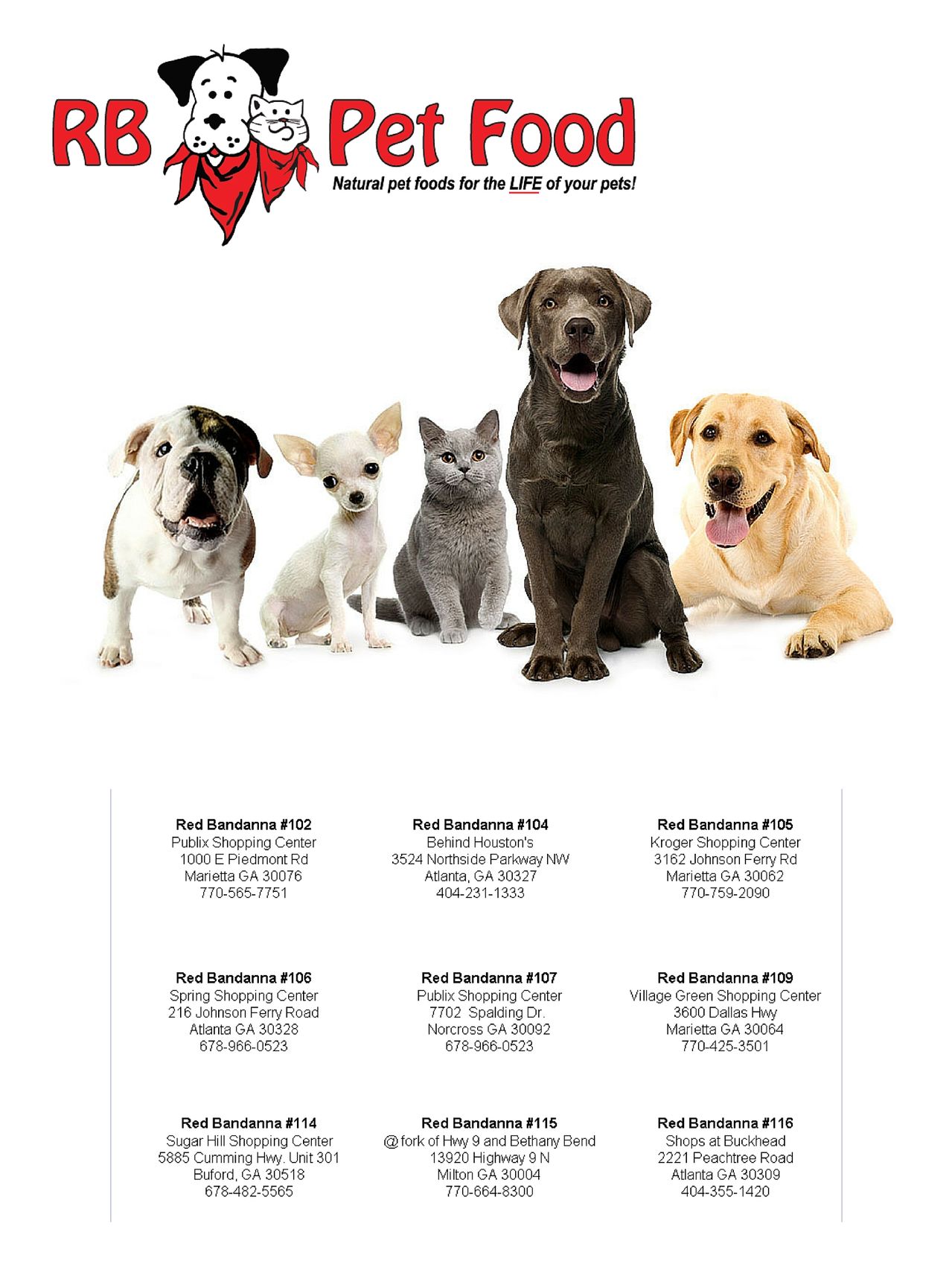 Red Bandanna Pet Food Stores Franchise