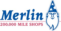 Merlin 200,000 Mile Shops logo