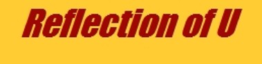 Reflection of U logo