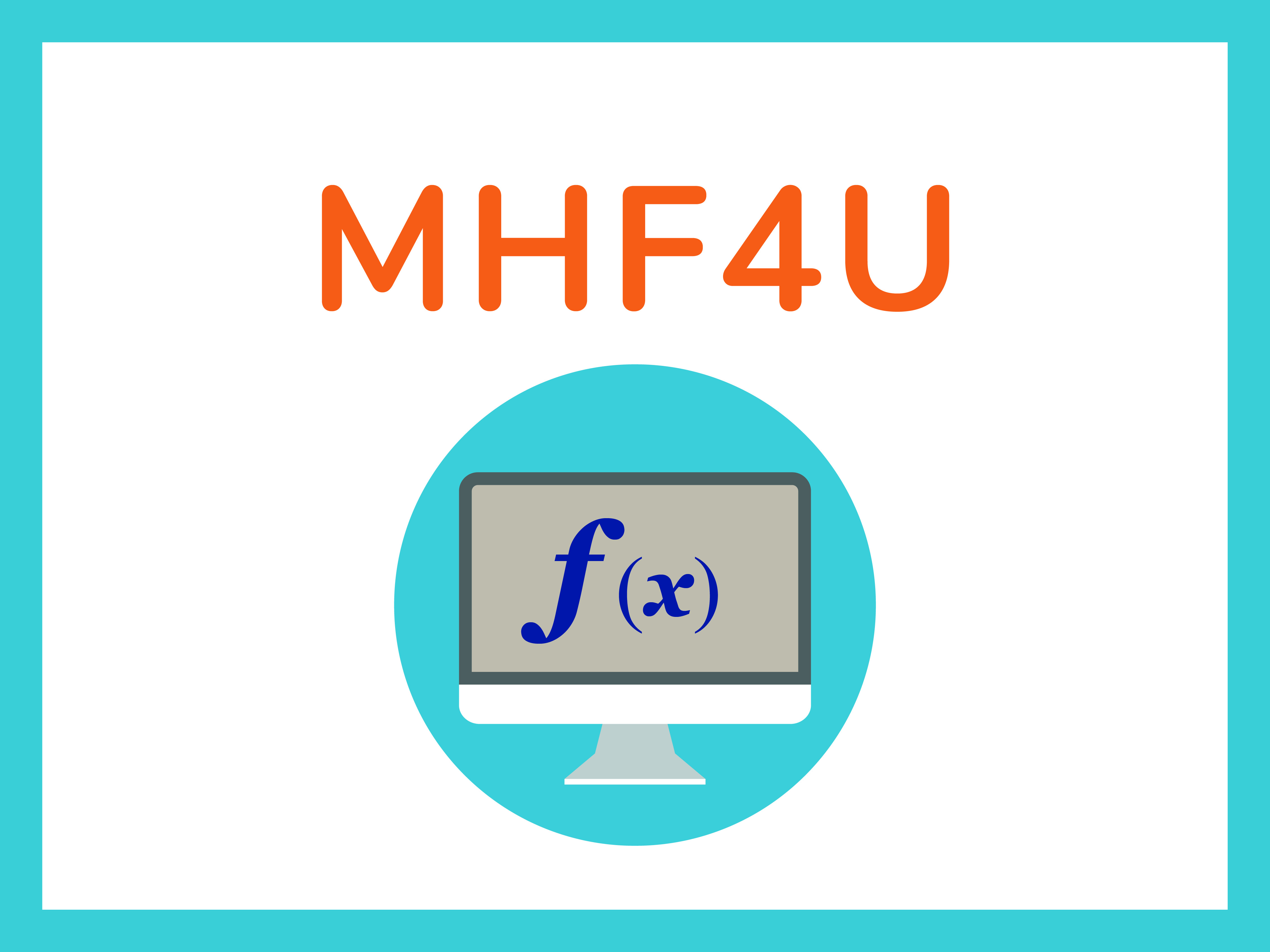 MHF4U, Grade 12 Advanced Functions, Online Course