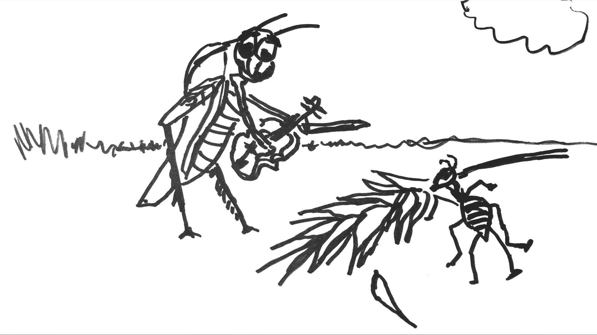 The Grasshopper And The Ant Manga The Ant and The Grasshopper | FiddleHed