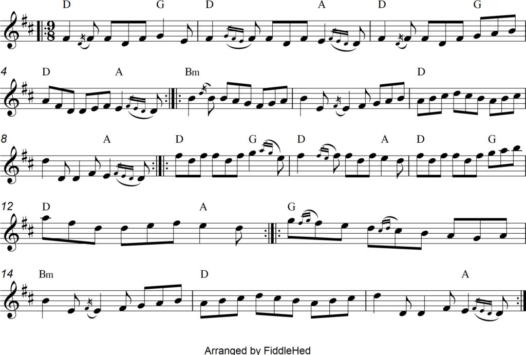 Foxhunter’s (slip jig) Variations FiddleHed