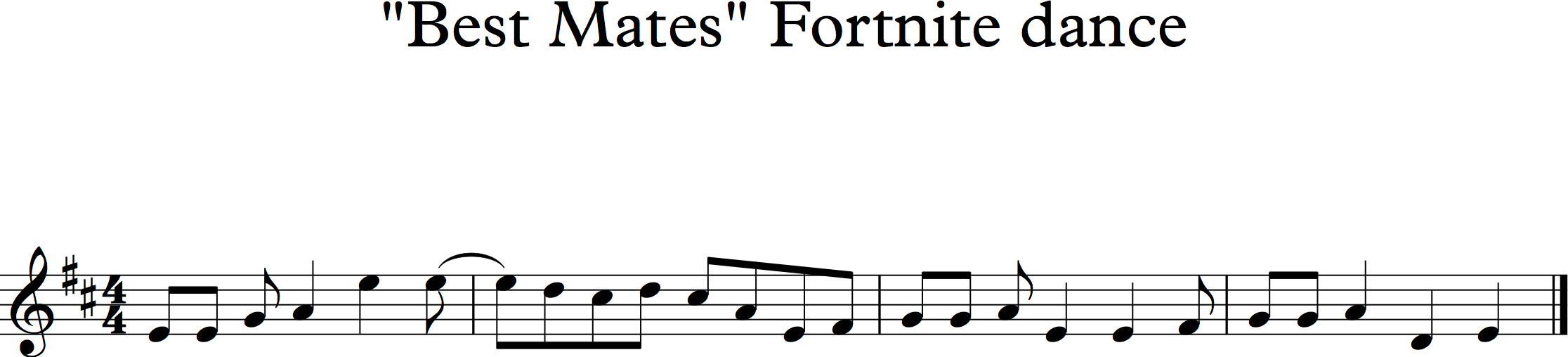 Fortnite Default Dance Sheet Music Piano