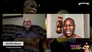 Scotty Olson on Talkin' Fight show talking with Bola Ray