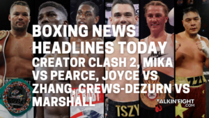 Creator Clash 2, Mika vs Pearce, Joyce vs Zhang, Crews-Dezurn vs Marshall