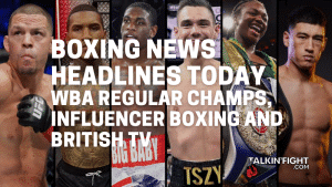 WBA Regular Champs, Influencer Boxing and British TV