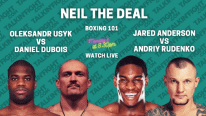 Title: "Usyk vs. Dubois & Anderson vs. Rudenko: Unveiling the Heavyweights! | Boxing 101 with Neil the Deal" Description: Welcome back to Boxing 101 with Neil the Deal! Dive deep into the world of heavyweight boxing as we set our sights on the thrilling matchups of Oleksandr Usyk vs. Daniel Dubois and Jared Anderson vs. Andriy Rudenko. With the former world champion Carl Frampton weighing in on Dubois' chances against the formidable Usyk, there's a lot to unpack. Discover detailed insights into these fights, from strategies, strengths, historical backgrounds, and predictions that might just surprise you. Plus, a comprehensive look into Anderson's undeniable power and Rudenko's vast experience. Key Event Details: Usyk vs. Dubois: The unified world champion, Oleksandr Usyk, defends his WBO, IBF, and WBA titles against Daniel Dubois in Poland. Anderson vs. Rudenko: Scheduled for Saturday, 26th August 2023, at Hard Rock Hotel & Casino in Tulsa. A 10-round heavyweight bout that's bound to captivate. Stay tuned till the end for some undercard highlights and make sure you're subscribed for the best in boxing news and expert analysis. Tags: Boxing, Boxing101, NeilTheDeal, OleksandrUsyk, DanielDubois, JaredAnderson, AndriyRudenko, HeavyweightBoxing, UsykDubois, AndersonRudenko, TNTSport, CarlFrampton, FightAnalysis, BoxingPredictions, BoxingNews Thumbnail: A split-image, with Oleksandr Usyk and Daniel Dubois on one side and Jared Anderson and Andriy Rudenko on the other, titled "Heavyweight Showdowns". Hashtags: #Boxing101, #NeilTheDeal, #HeavyweightBoxing, #UsykDubois, #AndersonRudenko, #TitleFight, #BoxingMatchups, #BoxingPredictions, #TNTSport, #CarlFramptonInsights, #HeavyweightChampionship, #HardRockHotelCasino, #BoxingNight, #BoxingAnalysis, #FightNight, #ProBoxing, #UsykVsDubois, #AndersonVsRudenko Episode Outline: Introduction: Brief on the significance of the upcoming heavyweight matches. Usyk vs. Dubois Breakdown: Background of the fighters. Carl Frampton's perspective and its implications. Strategies, strengths, and potential game-changers. The road to the undisputed heavyweight championship. Anderson vs. Rudenko Analysis: A comprehensive dive into both fighters' records and stats. Importance of Anderson's power vs. Rudenko's experience. Predictions and potential outcomes. Undercard Highlights: A glance at Bakhodir Jalolov vs. Onoriode Ehwarieme and Efe Ajagba vs. Zhan Kossobutskiy. Conclusion: Neil the Deal’s final thoughts and reflections on the upcoming battles. Get ready for an explosive episode filled with in-depth analysis and expert insights only on Boxing 101 with Neil the Deal!