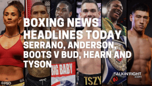 Serrano, Anderson, Boots v Bud, Hearn and Tyson