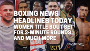 Women title bout set for 3-minute rounds, and much more