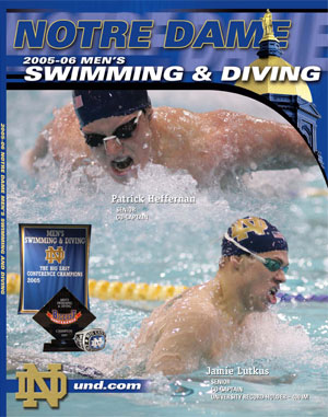 2005-06 Swimming & Diving Media Guide Cover