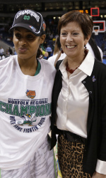 Muffet McGraw with Skylar Diggins