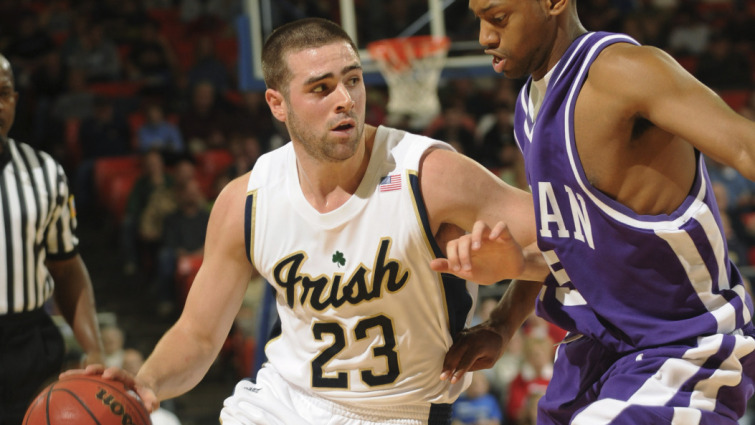 Kyle McAlarney helped the Irish defeat Furman on Nov. 30, 2008. The victory established the Notre Dame record for home-court wins at 39, a mark that would build to 45 games.