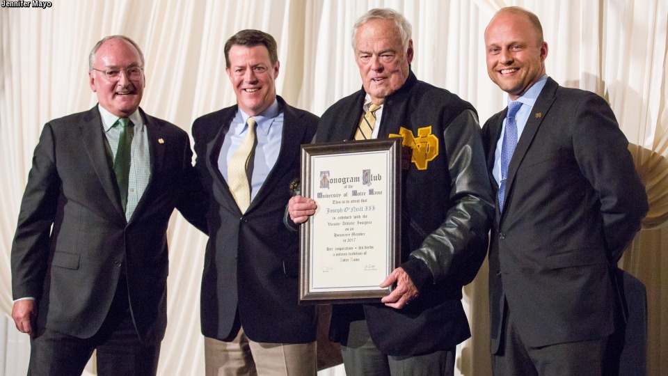 Joseph I. O'Neill III is a past president of the Notre Dame Alumni Association's Board of Directors and, in that capacity, served for two years as an ex officio member of the University's Board of Trustees.