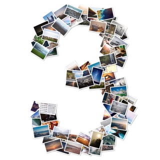 Number Photo Collage