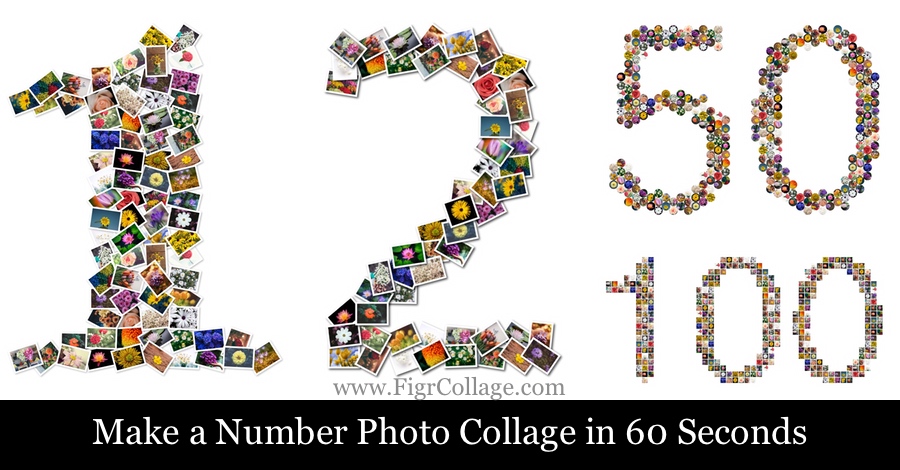 Make a Number Photo Collage