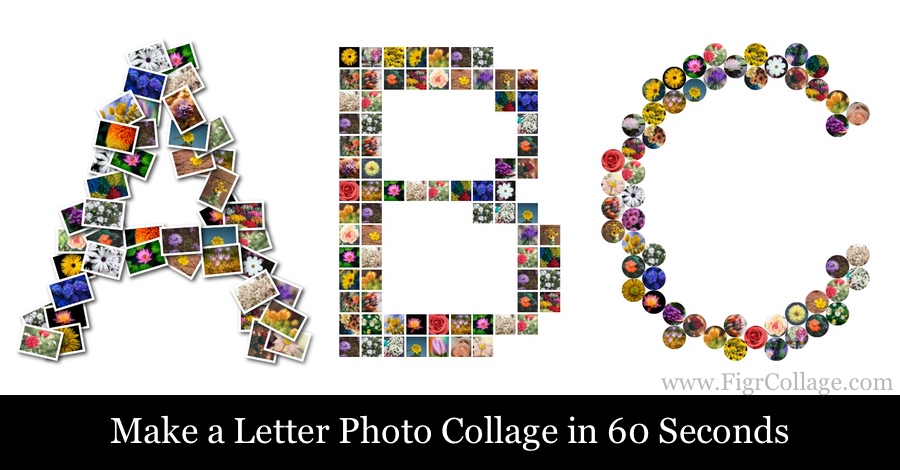 Make Letter Photo Collage