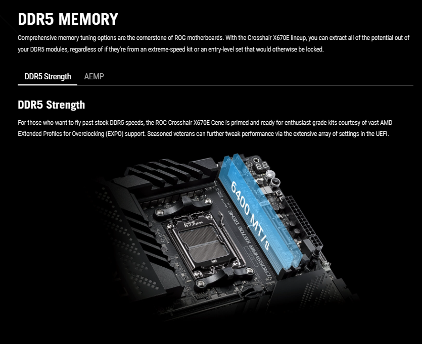 ASUS ROG CROSSHAIR X670E GENE *เมนบอร์ด ASUS ROG CROSSHAIR X670E GENE *เมนบอร์ด