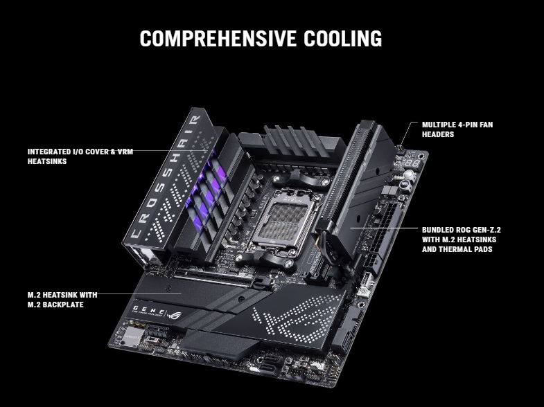 ASUS ROG CROSSHAIR X670E GENE *เมนบอร์ด ASUS ROG CROSSHAIR X670E GENE *เมนบอร์ด